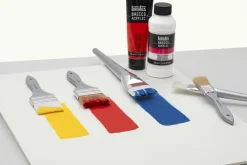 Liquitex Zestaw pędzli płaskich, naturalnych Basics - - 3 szt.