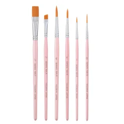 Holbein Zestaw pędzli syntetycznych do akwareli i akryli, seria NA-2 - - 6 szt.