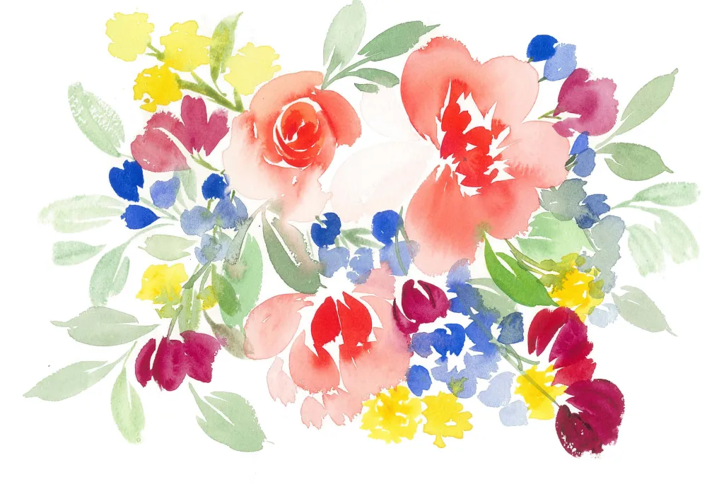 Princeton Zestaw pędzli syntetycznych Watercolor Floral - - 6 szt.