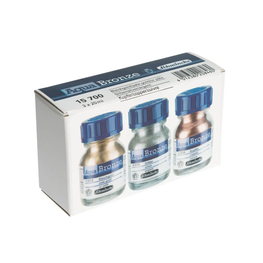 Schmincke Zestaw pigmentów Aqua Bronze - - 3 x 20 ml