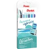 Pentel Zestaw pisaków Brush Sign Pen Twin - - Lazurowe Wybrzeże, 6 szt. > Pisaki Kaligraficzne