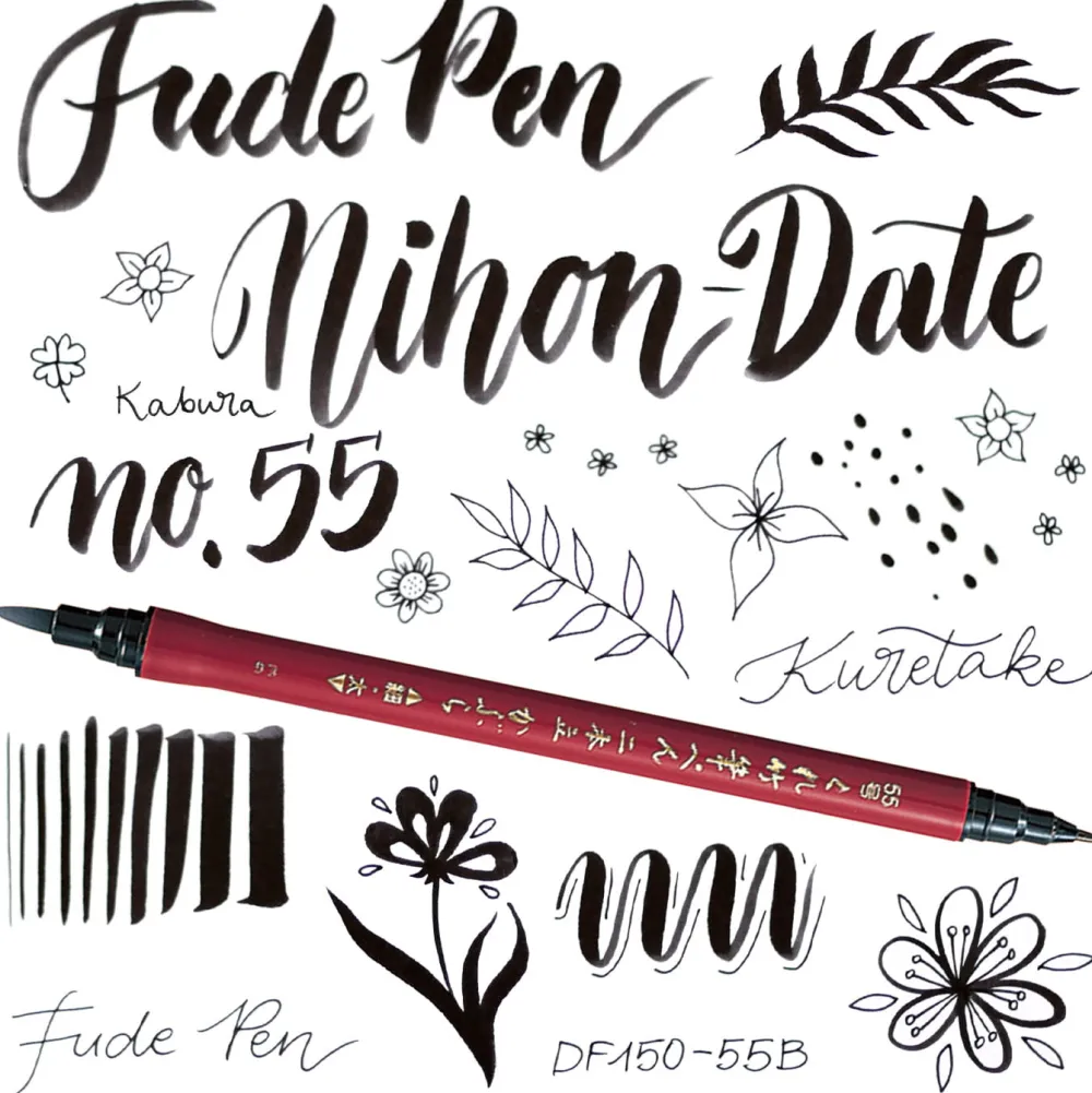 Kuretake Zestaw pisaków Ilustration Basic Set 3, Inktober 2022 - - 5 szt.
