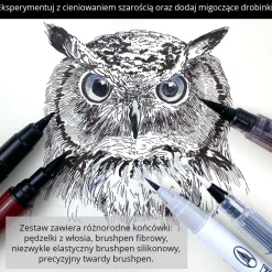 Kuretake Zestaw pisaków Ilustration Basic Set 3, Inktober 2022 - - 5 szt.