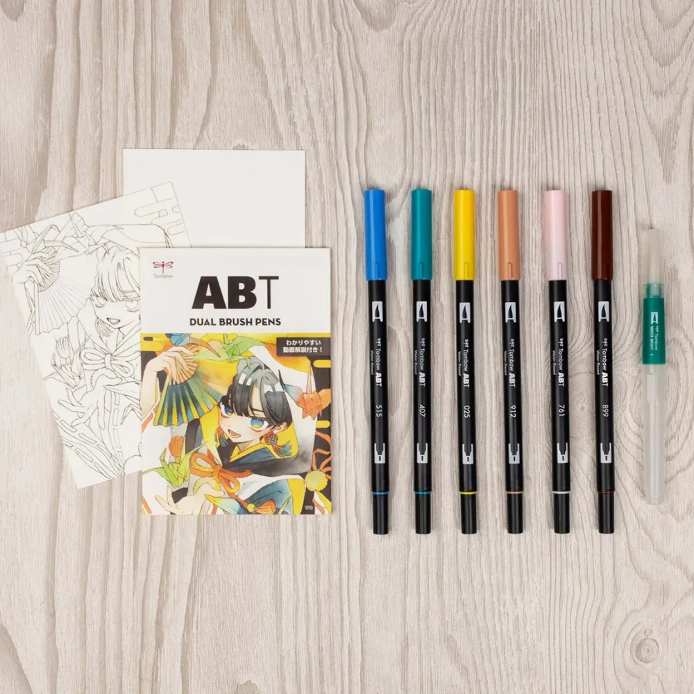 Tombow Zestaw pisaków Limited Edition Manga Bird - - 10 szt. > Markery, Brushpeny I Pisaki