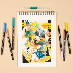 Tombow Zestaw pisaków Limited Edition Manga Bird - - 10 szt. ><noscript><img width=