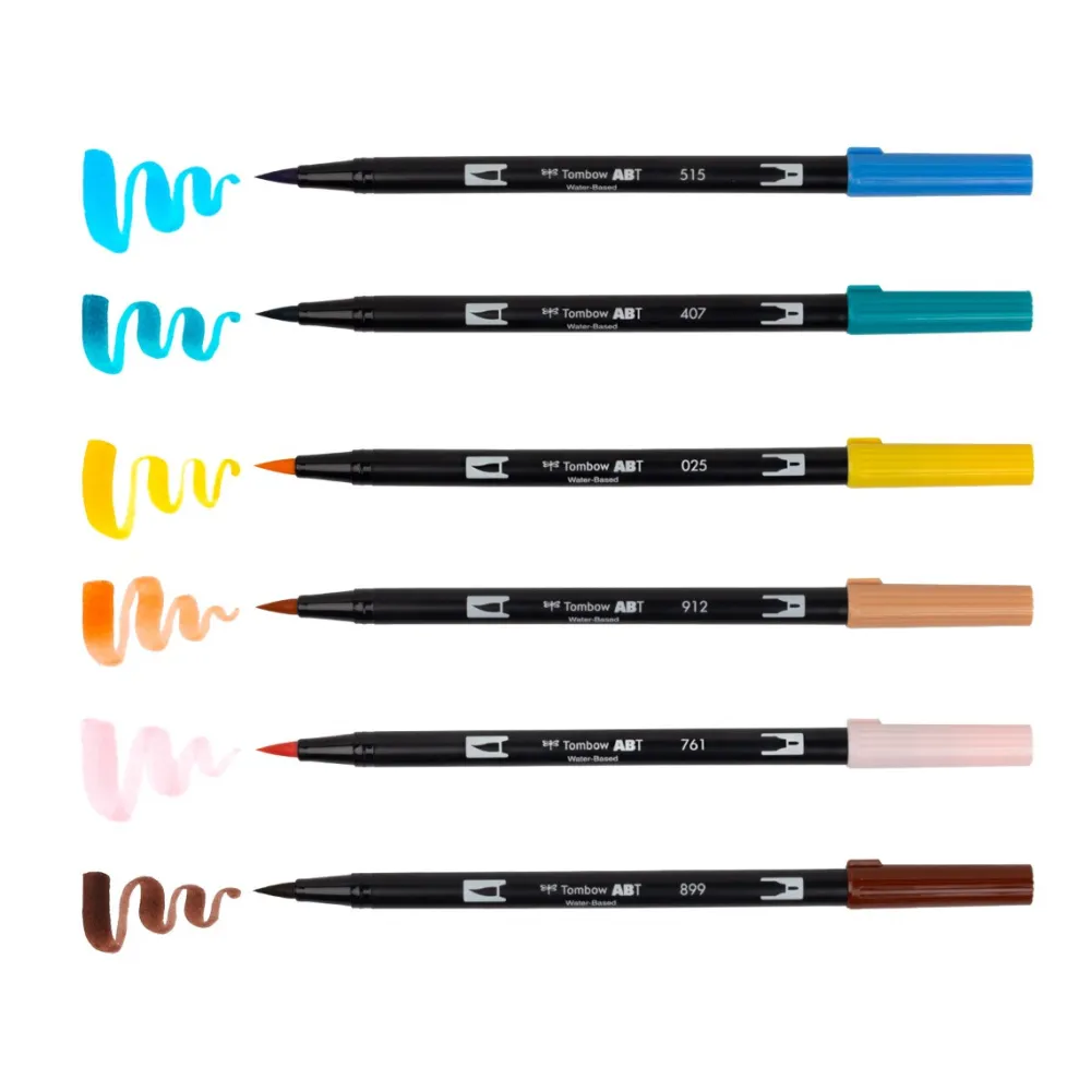 Tombow Zestaw pisaków Limited Edition Manga Bird - - 10 szt. > Markery, Brushpeny I Pisaki