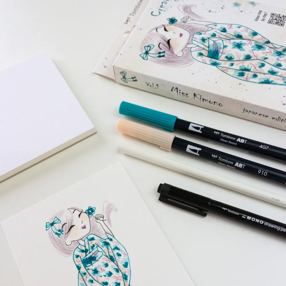 Tombow Zestaw pisaków Limited Edition Miss Kimono - - 6 szt.