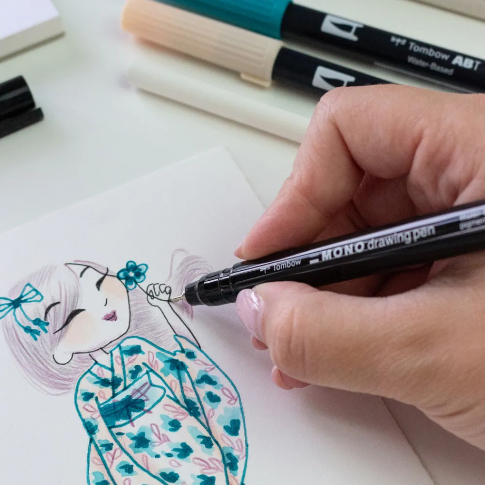 Tombow Zestaw pisaków Limited Edition Miss Kimono - - 6 szt.
