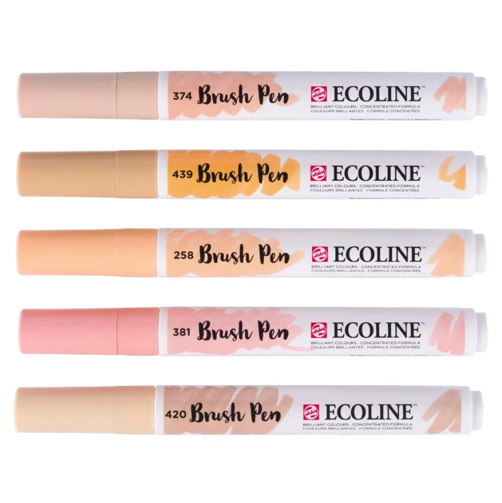Talens Zestaw pisaków pędzelkowych Ecoline Portrait - - 5 szt.