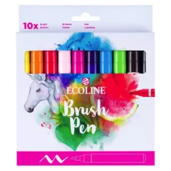 Talens Zestaw pisaków pędzelkowych Ecoline Bright - - 10 szt.
