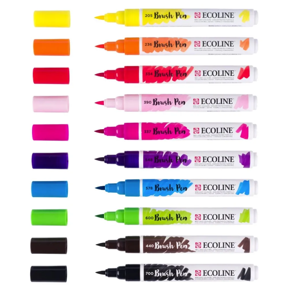 Talens Zestaw pisaków pędzelkowych Ecoline Bright - - 10 szt.