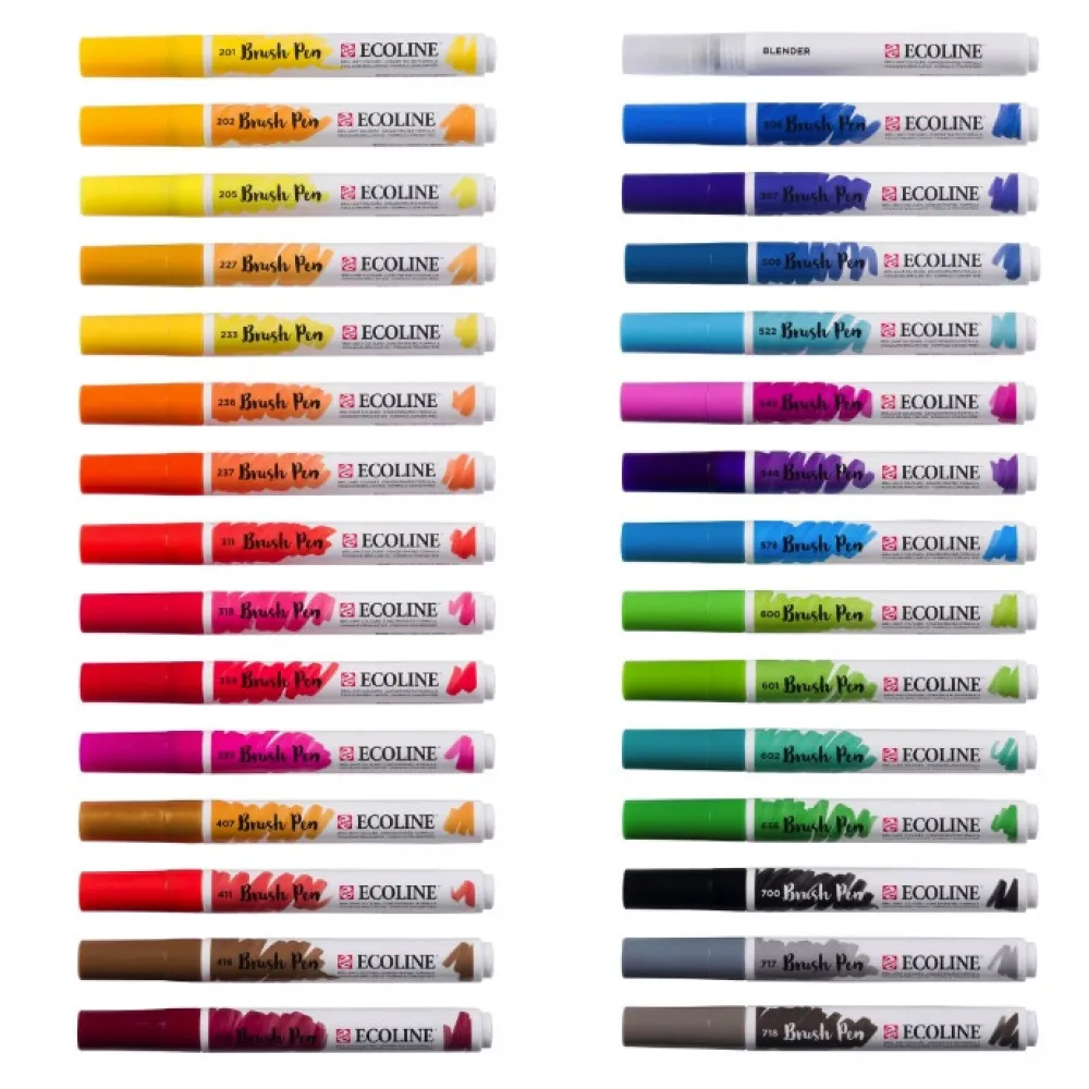 Talens Zestaw pisaków pędzelkowych Ecoline Primary - - 30 szt. > Markery, Brushpeny I Pisaki