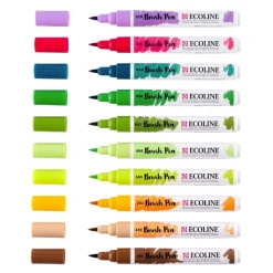 Talens Zestaw pisaków pędzelkowych Ecoline Botanic - - 10 szt. > Markery, Brushpeny I Pisaki