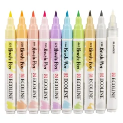 Talens Zestaw pisaków pędzelkowych Ecoline - - Pastel, 10 szt. > Markery, Brushpeny I Pisaki