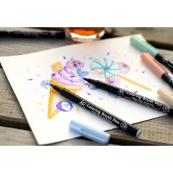 Sakura Zestaw pisaków pędzelkowych Koi Coloring Brush Pen - - Sweets, 6 szt. > Markery, Brushpeny I Pisaki