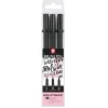 Sakura Zestaw pisaków pędzelkowych Pigma Brush Pen - - czarny, 3 szt. > Pisaki Kaligraficzne