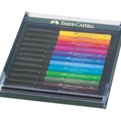 Faber-Castell Zestaw pisaków pędzelkowych Pitt Artist Pen - - 12 kolorów