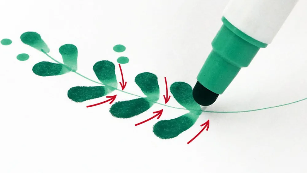 Kuretake Zestaw pisaków Zig Clean Color Dot Single - - 6 kolorów > Markery, Brushpeny I Pisaki
