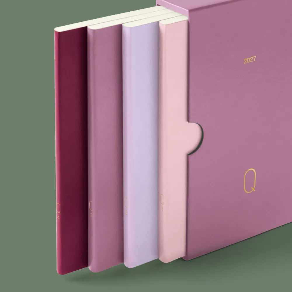 Leuchtturm1917 Zestaw planerów kwartalnych 2027 - - Shades of Rose A6