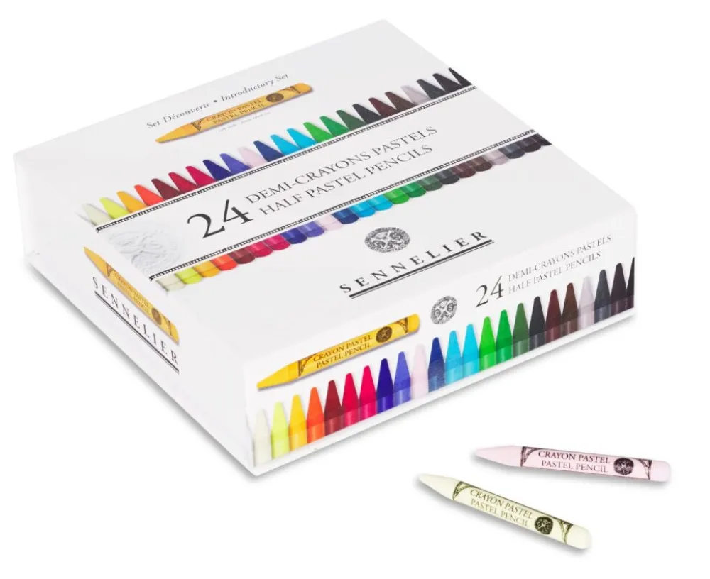 Sennelier Zestaw połówek pasteli suchych Half Pastel Pencil Introductory - - 24 szt.