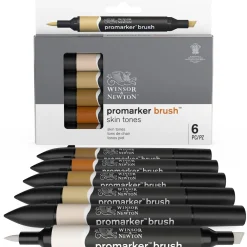 Winsor & Newton Zestaw Promarker Brush - - Skin Tones, 6 szt. > Markery, Brushpeny I Pisaki