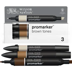 Winsor & Newton Zestaw Promarker - - Brown Tones, 3 szt.