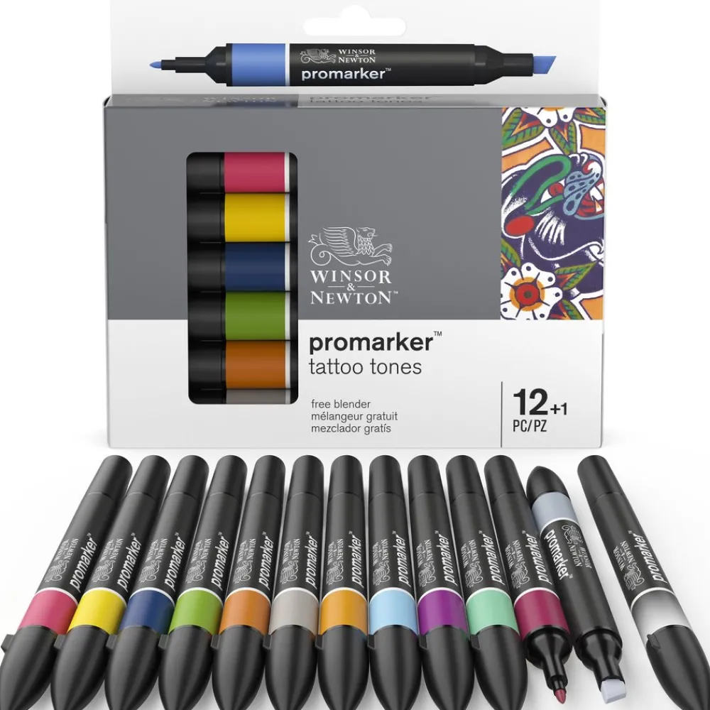Winsor & Newton Zestaw Promarker - - Manga Romance, 12+1 szt. > Markery, Brushpeny I Pisaki