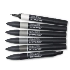 Winsor & Newton Zestaw Promarker - - Neutral Tones, 6 szt.