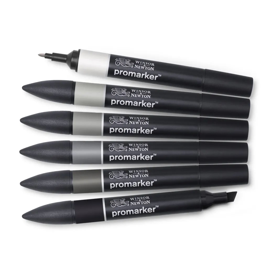 Winsor & Newton Zestaw Promarker - - Neutral Tones, 6 szt.
