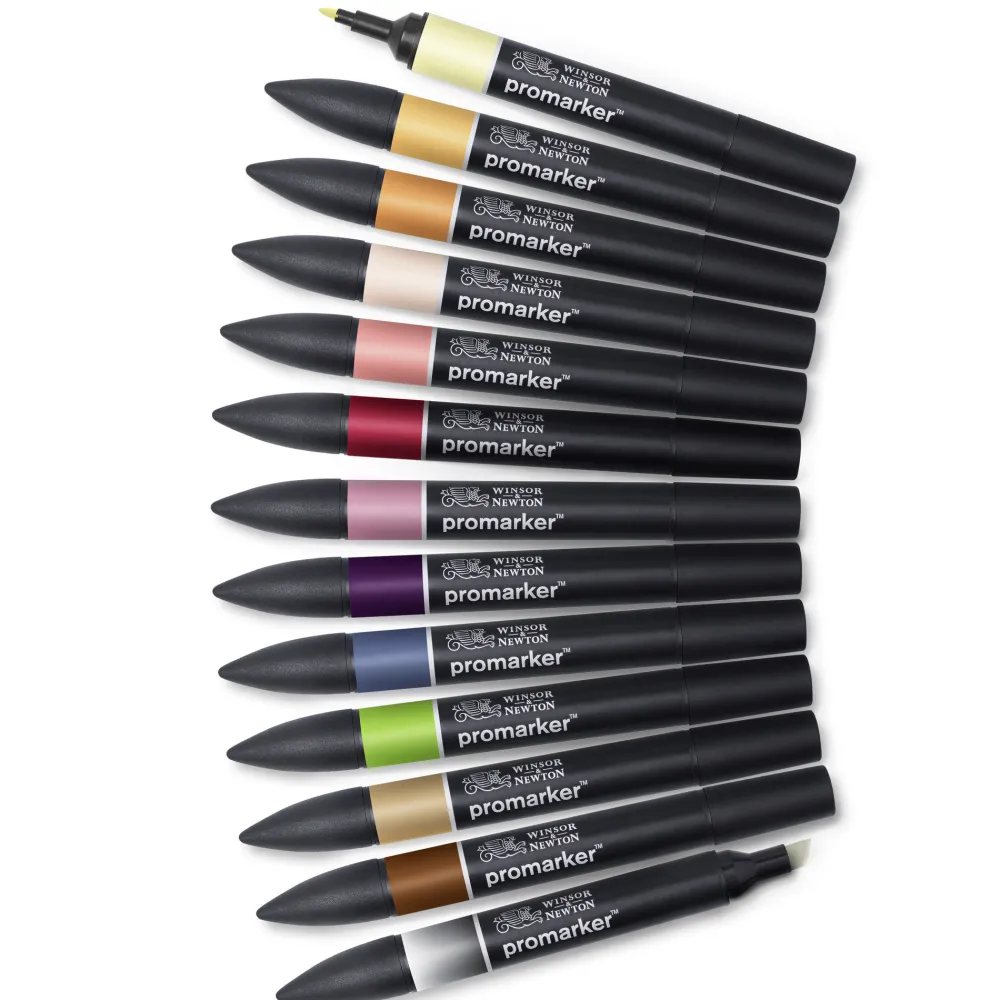 Winsor & Newton Zestaw Promarker - - Manga set 2, 12 + 1 szt. > Markery, Brushpeny I Pisaki