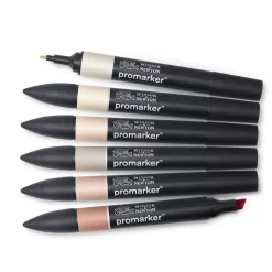 Winsor & Newton Zestaw Promarker - - Skin Tones 1, 6 szt.