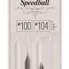 Speedball Zestaw stalówek do kaligrafii nr 100/104 - - 2 szt.