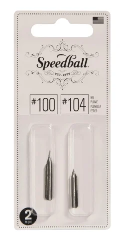 Speedball Zestaw stalówek do kaligrafii nr 100/104 - - 2 szt.