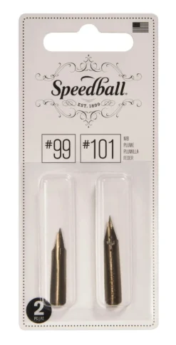 Speedball Zestaw stalówek do kaligrafii nr 99/101 - - 2 szt.