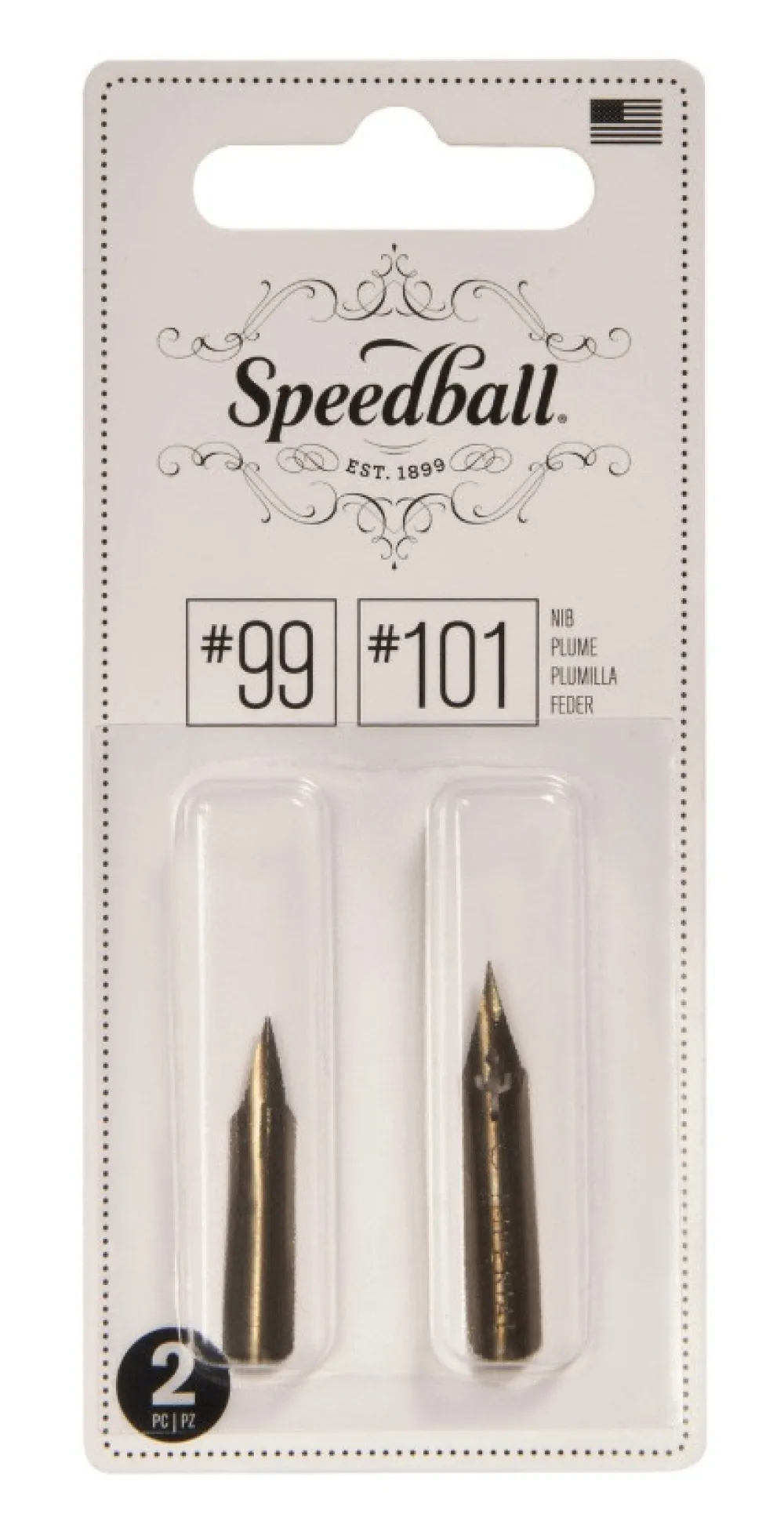 Speedball Zestaw stalówek do kaligrafii nr 99/101 - - 2 szt.
