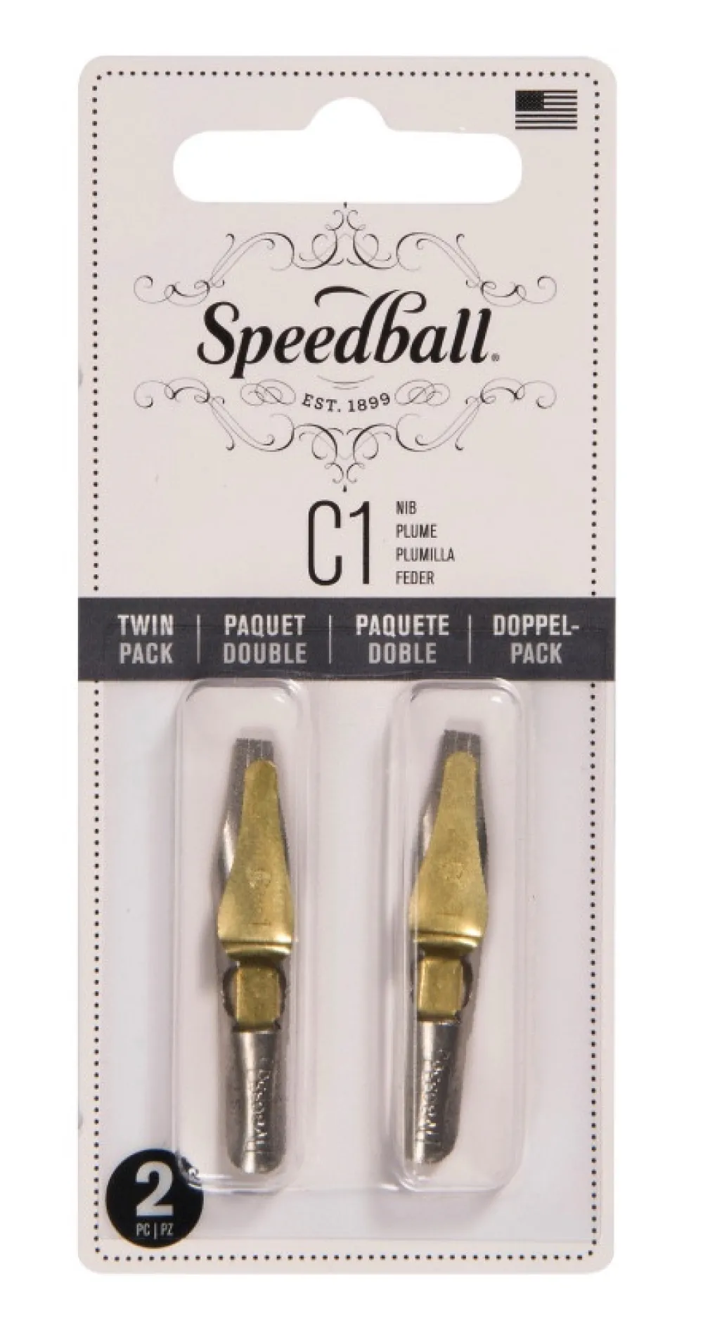 Speedball Zestaw stalówek do kaligrafii C1 - - 2 szt.