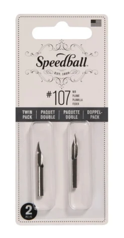 Speedball Zestaw stalówek do kaligrafii nr 107 - - 2 szt. > Stalówki