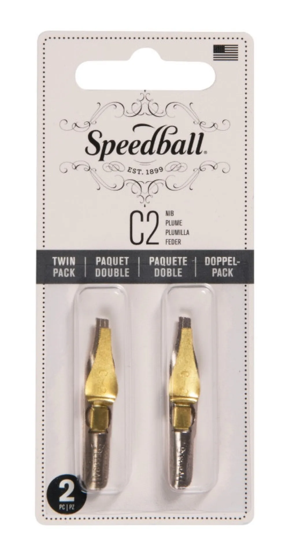 Speedball Zestaw stalówek do kaligrafii C2 - - 2 szt.