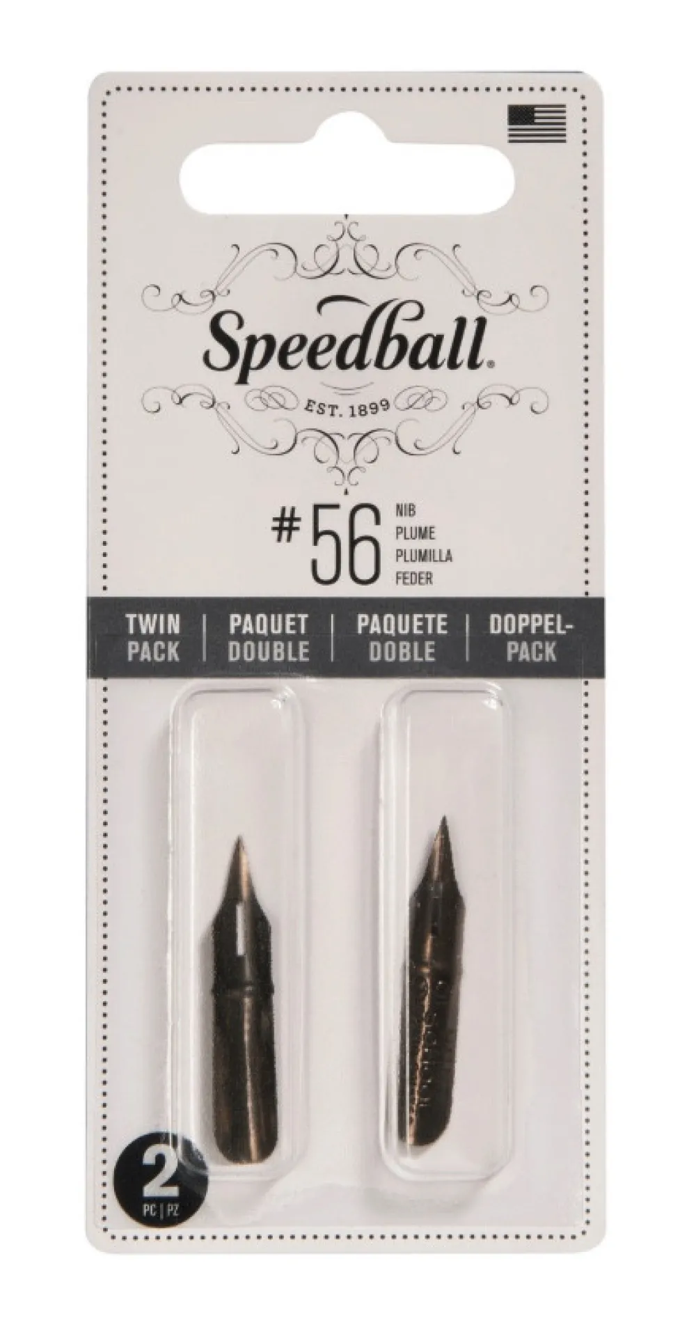 Speedball Zestaw stalówek do kaligrafii nr 102 - - 2 szt.