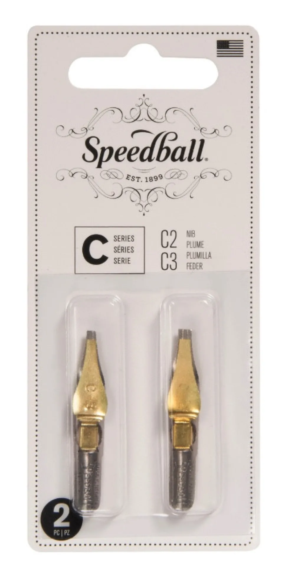 Speedball Zestaw stalówek do kaligrafii C2/C3 - - 2 szt.