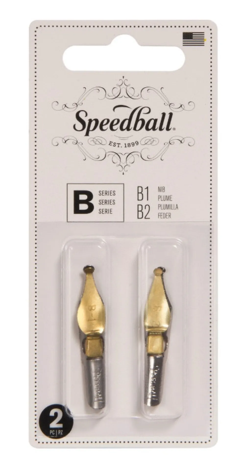 Speedball Zestaw stalówek do kaligrafii B1/B2 - - 2 szt. > Stalówki
