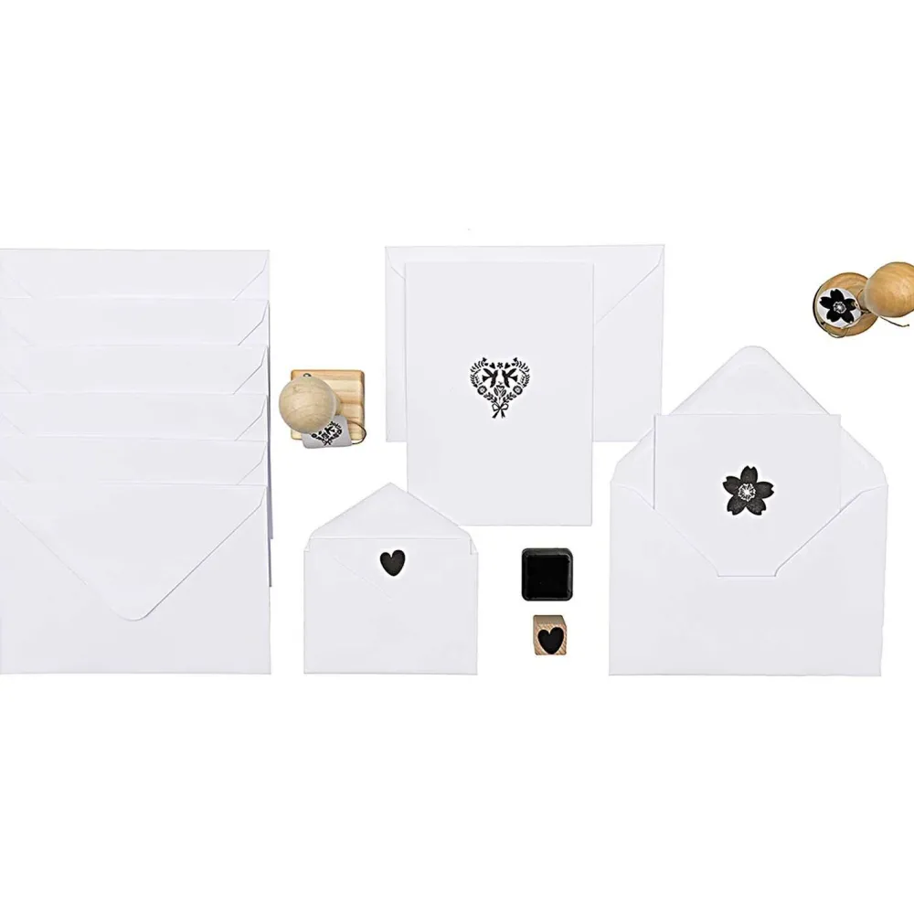 Rico Design Zestaw stempli drewnianych Birthday - Paper Poetry - 9 szt. > Tusze I Stemple