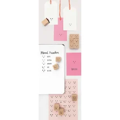 Rico Design Zestaw stempli drewnianych Smile - Paper Poetry - 12 szt.