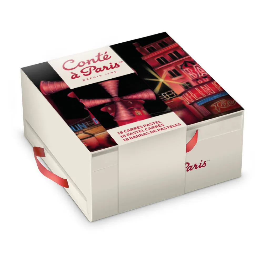Conte a Paris Zestaw suchych pasteli Carrés - Conté à Paris - 18 szt. > Pastele