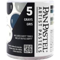 PanPastel Zestaw suchych pasteli Grays - 5 kolorów