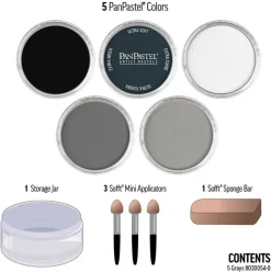 PanPastel Zestaw suchych pasteli Starter Shades - 5 kolorów ><noscript><img width=