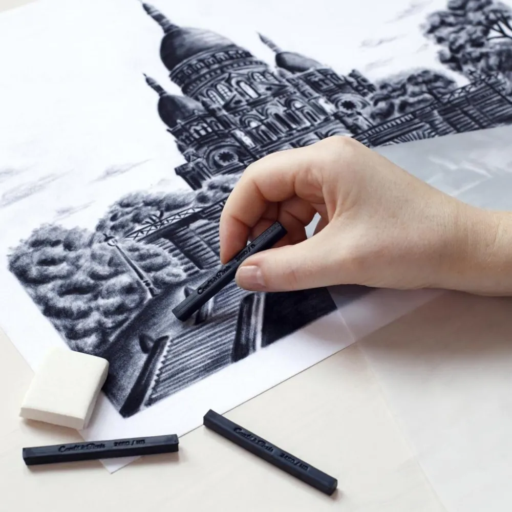 Conte a Paris Zestaw suchych pasteli Sketching Carrés Assorted - Conté à Paris - 12 szt. > Pastele