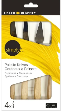 Daler Rowney Zestaw szpachelek malarskich - - 4 szt.