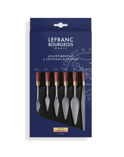 Lefranc & Bourgeois Zestaw szpachelek malarskich z drewnianą rączką - - 6 szt. > Szpachelki
