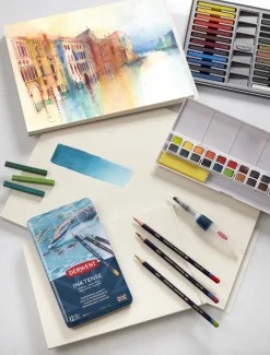 Derwent Zestaw sztyftów akwarelowych Inktense Blocks - - 12 kolorów